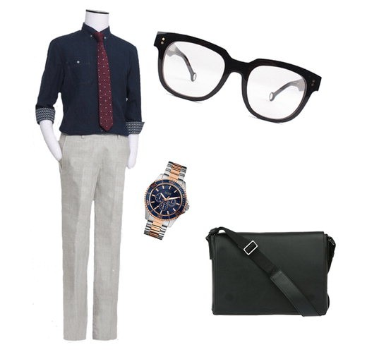 단신-안경테로 훈남만들기