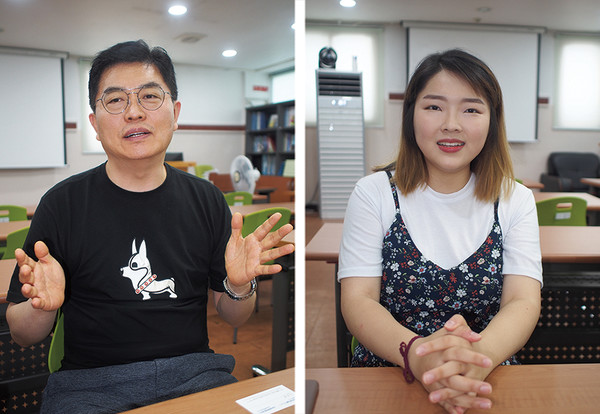 (왼쪽부터) 박준식 안경사, 신수지 안경사